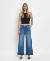 The Sally High Rise Super Soft Baggy Cuffed WIde Leg Jean