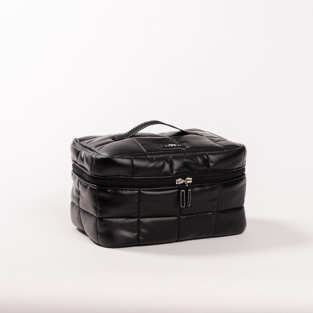 All Aboard Train Case Black Box Quilted