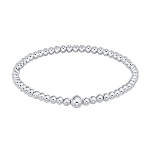 Classic Sterling Beaded Bangle - 4mm