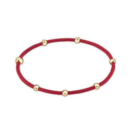 "E"ssentials Hair Bracelet - Bright Red