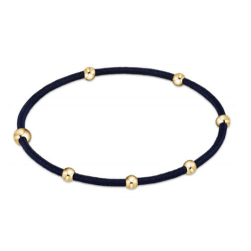 "E"ssentials Hair Bracelet - Navy