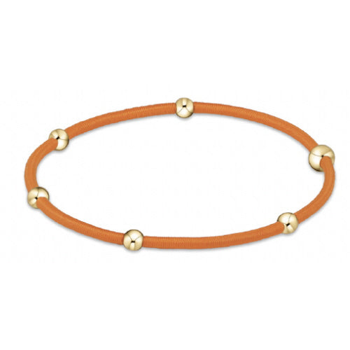 Summer "E"ssentials Hair Bracelet - Gameday Orange