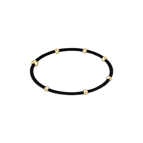 "E"ssentials Hair Bracelet - Onyx