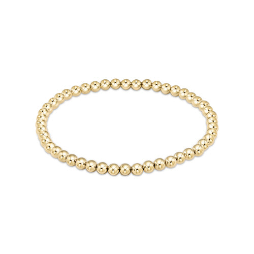 Extends Classic Gold Bead Bracelet - 4mm