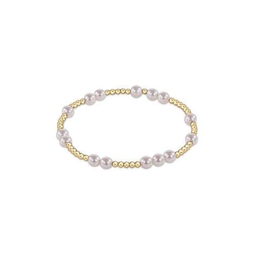 Hope Unwritten Gold & Pearl Bracelet - 5mm