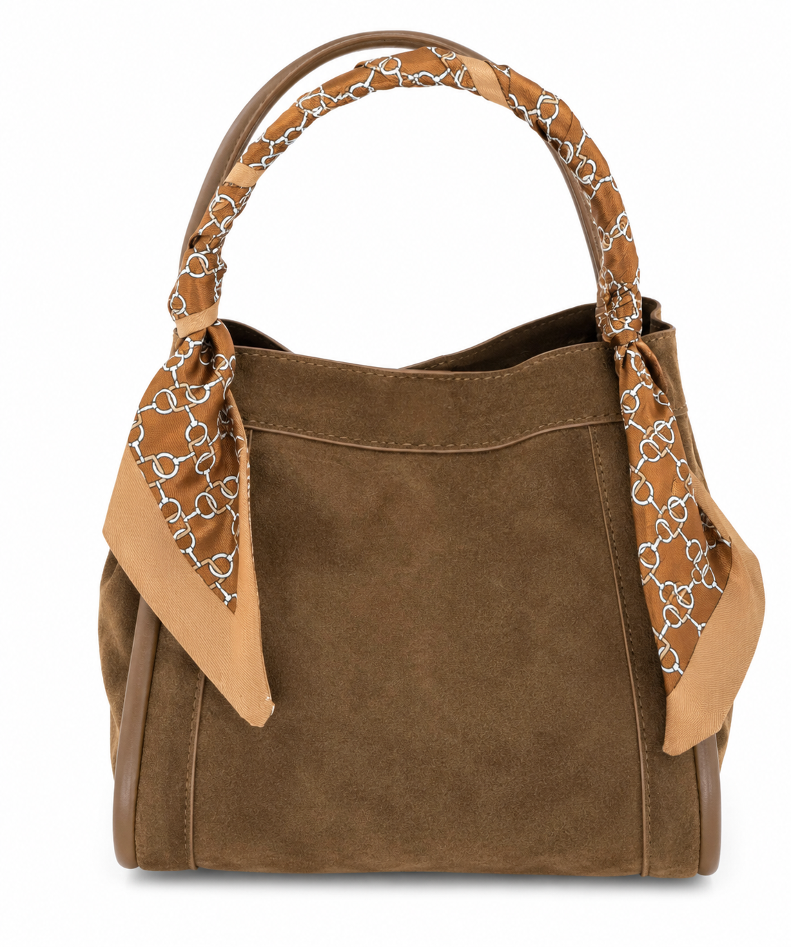 The Suede Bucket Bag - Chocolate