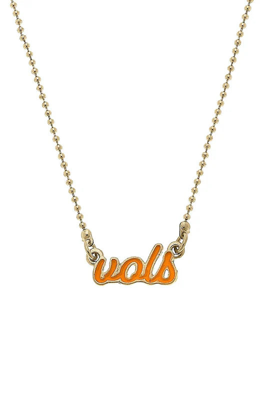 Tennessee Vols Script Necklace