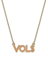 Tennessee Enamel Necklace