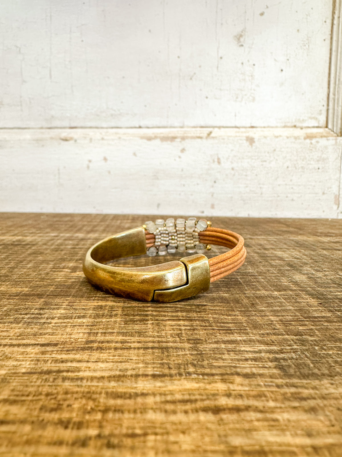 Topaz Leather Bracelet