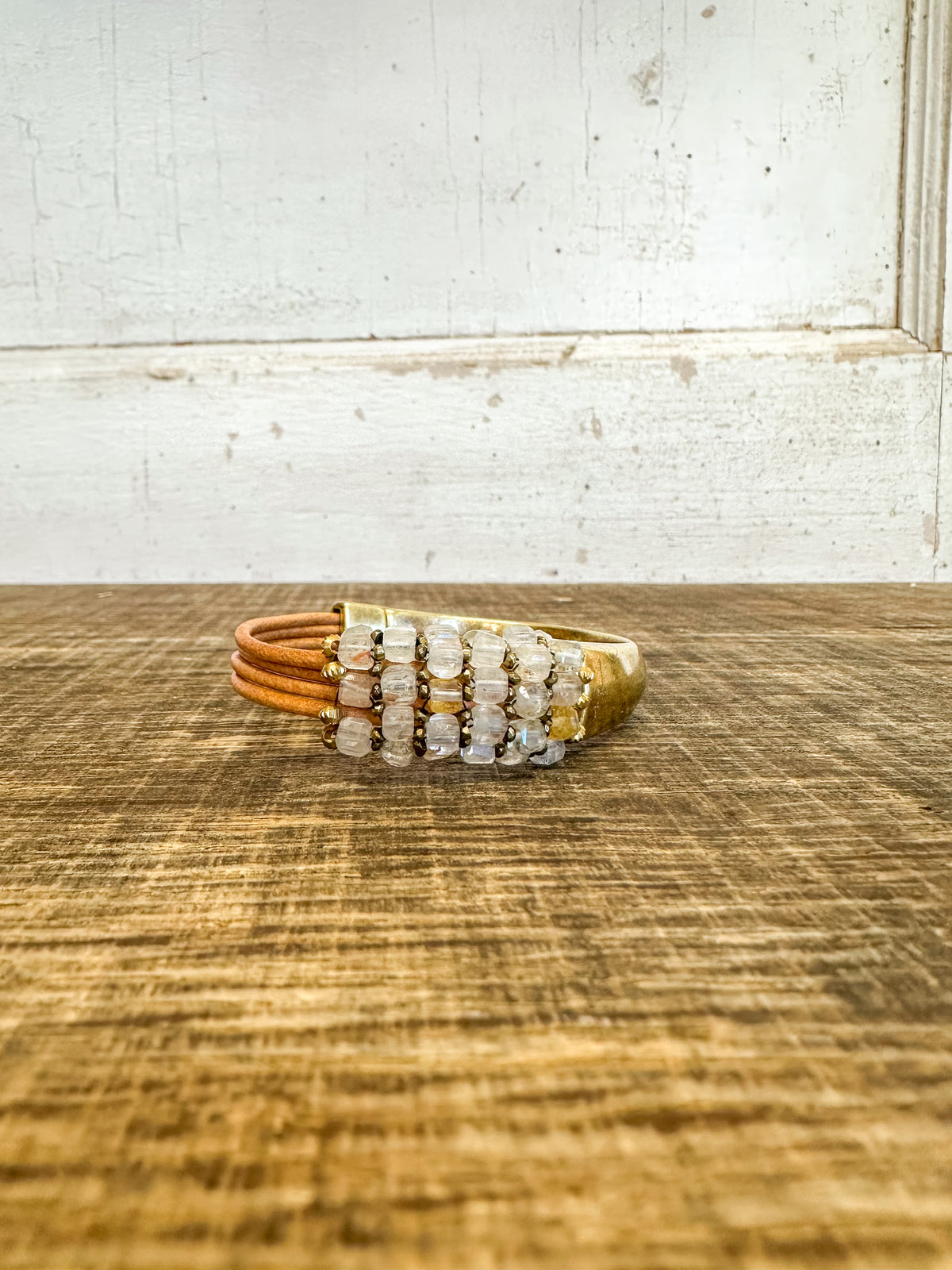 Topaz Leather Bracelet