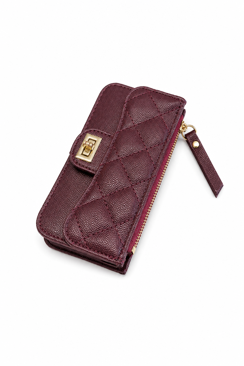 The Everyday Chain Wallet - Burgundy